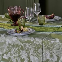 Table runner Mille Botanique Mousse 55x155 cm cotton -...