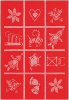 Towel Adventruta 380 35x50 cm Cotton-linen mix - Ekelund