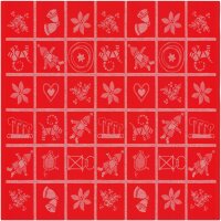 Tablecloth Adventruta 380 80x80 cm Cotton-linen mix -...