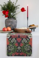 Table runner Julblommor 530 35x120 cm cotton - Ekelund