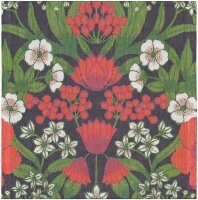 Napkin Julblommor 530 35x35 cm cotton - Ekelund