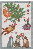 Towel Purr-Fect Christmas 599 35x50 cm cotton - Ekelund
