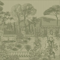 Napkins (4x Set) Jardin Spirituel Olive 54x54 cm cotton -...