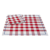 Napkins (2x Set) Bistrot Francais Rouge 50x50 cm cotton -...