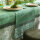Table runner Escapade Tropicale Cameleon 50x150 cm linen - Le Jacquard Français