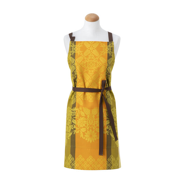 Apron Mumbai Safran 80x96 cm cotton - Le Jacquard Français