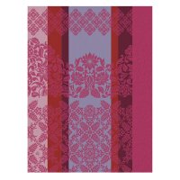 Tea towel Mumbai Fuchsia 60x80 cm cotton - Le Jacquard...