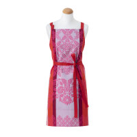 Apron Mumbai Fuchsia 80x96 cm cotton - Le Jacquard...