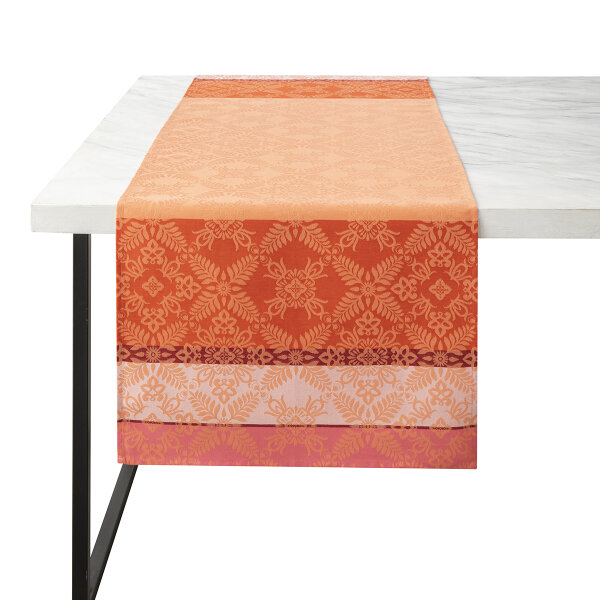 Table runner Mumbai Marigold 50x150 cm cotton - Le Jacquard Français