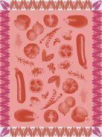 Tea towel Ratatouille Tomate 60x80 cm cotton - Le...