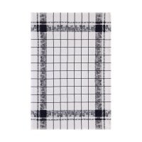 Tea towel Fraises Noir 60x80 cm cotton - Le Jacquard...