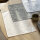 Coated placemats (2x Set) A La Carte Feuilles Kaki 36x48 cm mixed fabric - Le Jacquard Français