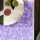 Coated placemats (2x Set) A La Carte Mille-Fleurs Violet 36x48 cm mixed fabric - Le Jacquard Français