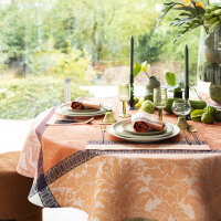 Placemats (2x Set) Escapade Tropicale Goyave 36x50 cm linen - Le Jacquard Français