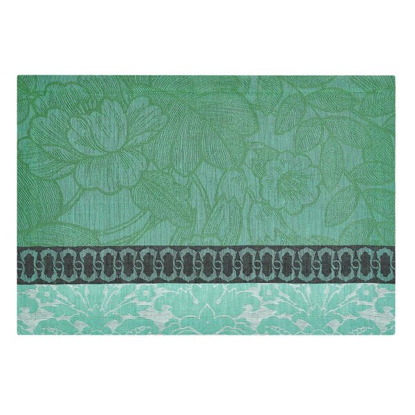 Placemats (2x Set) Escapade Tropicale Cameleon 36x50 cm linen - Le Jacquard Français