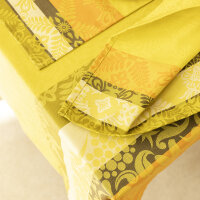 Coated placemats (2x Set) Mumbai Safran 36x50 cm cotton - Le Jacquard Français