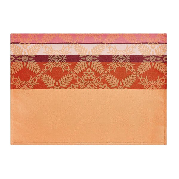 Coated placemats (2x Set) Mumbai Marigold 36x50 cm cotton - Le Jacquard Français