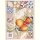 Tea towel Azulejos Arancio 50x70 cm linen - Tessitura Toscana Telerie
