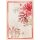 Tea towel Aquarius Corallo 50x70 cm linen - Tessitura Toscana Telerie