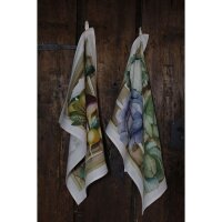 Tea towel Potager Insalata 50x70 cm linen - Tessitura...