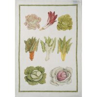Tea towel Vegan Insalata 50x70 cm linen - Tessitura...