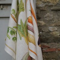 Tea towel Vegan Insalata 50x70 cm linen - Tessitura...