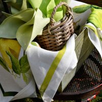 Tea towel Limoncello Limone 50x70 cm linen - Tessitura...
