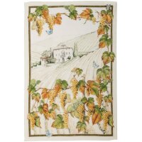 Tea towel Violetta Cabernet 50x70 cm linen - Tessitura...
