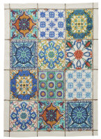 Tea towel Camastra Blu 50x70 cm linen - Tessitura Toscana...