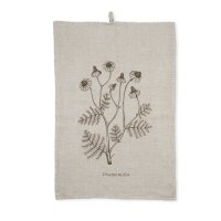 Tea towel Sommerflora Chamomilla 45x65 cm linen -...