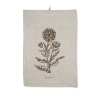 Tea towel Sommerflora Calendula 45x65 cm linen - dorothee...