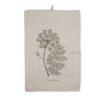 Tea towel Sommerflora Foeniculum 45x65 cm linen -...