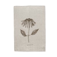 Tea towel Sommerflora Echinacea 45x65 cm linen - dorothee...