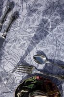 Towel William Morris Pimpernel 50x70 cm Cotton-linen mix...