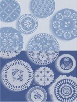 Tea towel Faience Bleuet 60x80 cm cotton - Le Jacquard...