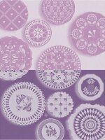 Tea towel Faience Iris 60x80 cm cotton - Le Jacquard...