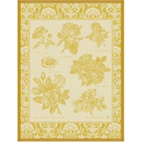 Tea towel Jardins des Roses Golden 60x80 cm cotton - Le...
