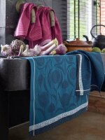 Tea towel LAil Bleu 60x80 cm cotton - Le Jacquard...