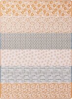 Tea towel Wagara Gingembre 60x80 cm cotton - Le Jacquard...