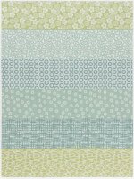 Tea towel Wagara Céladon 60x80 cm cotton - Le...