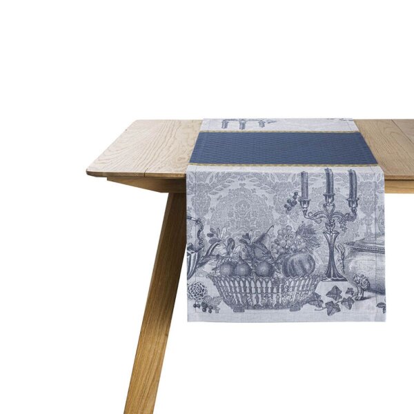 Table runner Festin Cristal 38x270 cm cotton - Le Jacquard Français