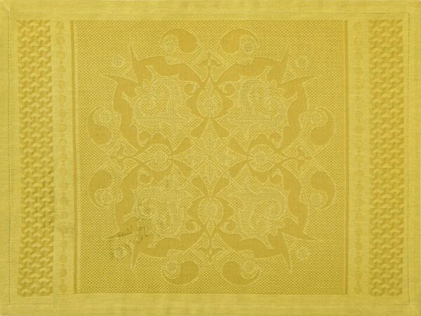 Placemats (2x Set) Palais Vénitien Ocre 36x50 cm cotton - Le Jacquard Français