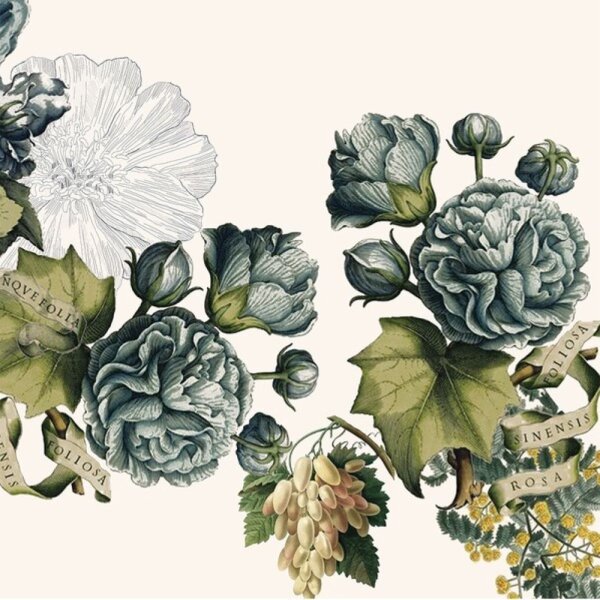 Napkins (4x Set) Giardino Naturel 45x45 cm Cotton-linen mix - Garnier-Thiebaut