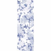 Table runner Voliere Bleu 50x155 cm Cotton-linen mix -...