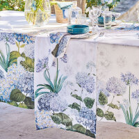 Table runner Jardin de Bretagne Bleu 53x150 cm...