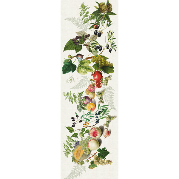 Table runner Abondance d´automne Naturel 50x155 cm Cotton-linen mix - Garnier-Thiebaut