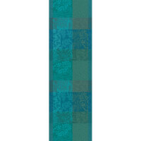 Table runner Mille Rameaux Emeraude 55x180 cm cotton -...
