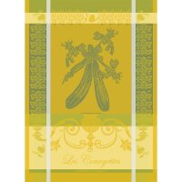 Tea towel Les Courgettes Jonquille 56x77 cm cotton -...