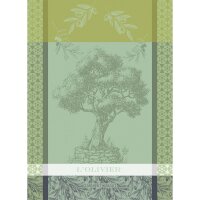 Tea towel LOlivier Vert 56x77 cm cotton - Garnier-Thiebaut