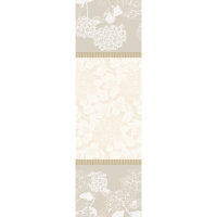 Table runner Mille Hortensias Naturel 55x180 cm cotton -...